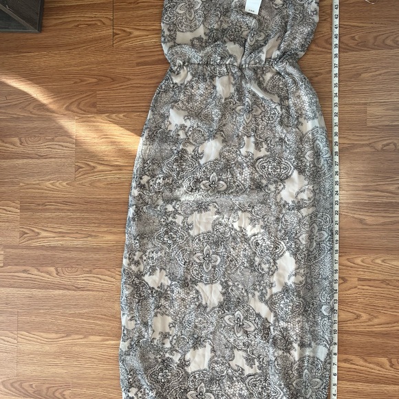 NWT Lace-patterned Fabric, Dual-layer, Ricki’s Maxi Dress, sz 8 - Picture 3 of 10